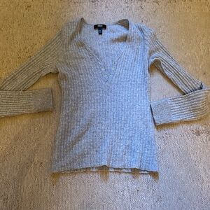 AQUA Cashmere Pointelle Henley Sweater - Bloomingdale’s